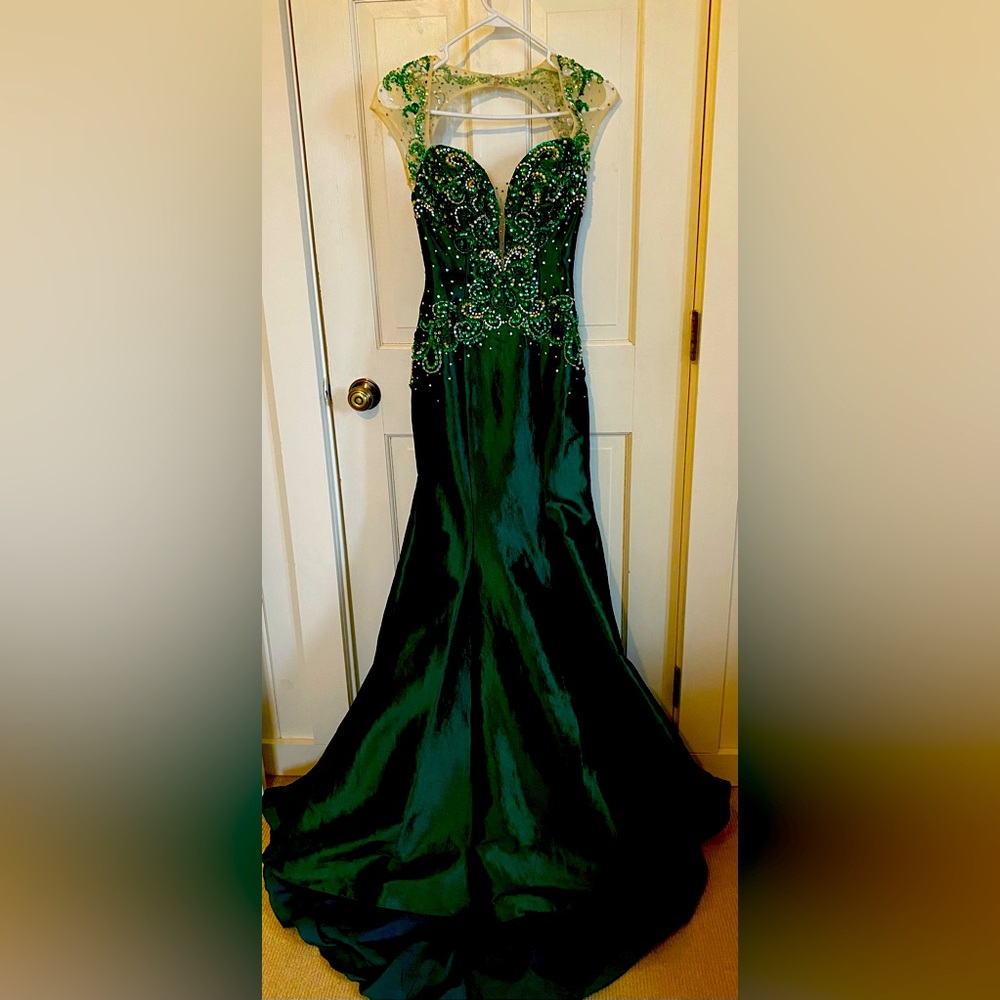 Emerald Green MacDuggal Gown